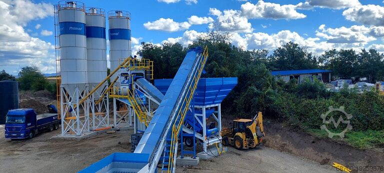 κινητή μονάδα ανάμιξης σκυροδέματος PROMAX Mobile Concrete Batching Plant M100-TWN (100m3/h)