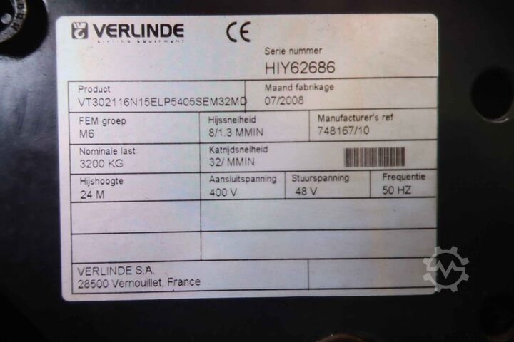 Getriebemotor 0,65 kW Konecranes Verlinde VT302116N15ELP5405SEM32MD