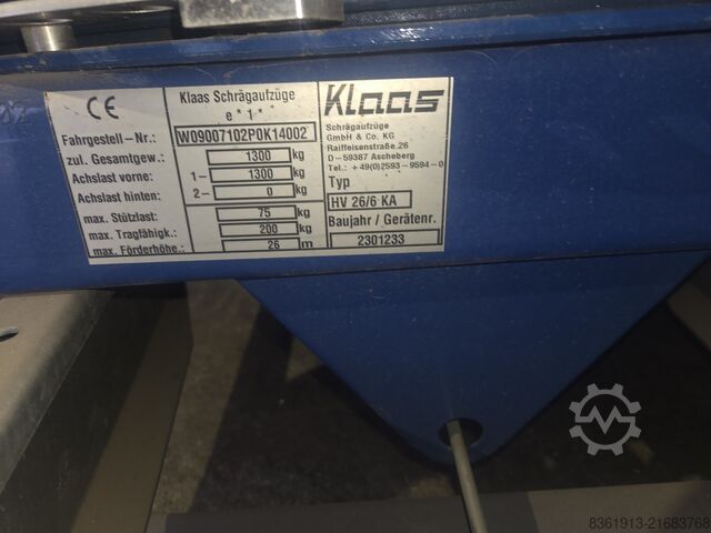 Leiteraufzug Klaas HV 26/6 KA