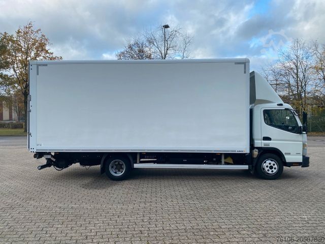 Box truck FUSO Canter 9C18 Koffer mit Ladebordwand