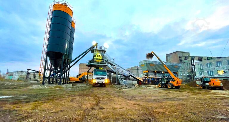 Plantă gata amestecată Stationary Concrete Mixing Plant Stationary asphalt mix plant