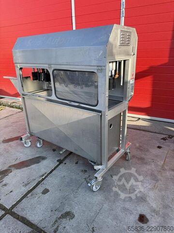 2008 Hepro HSM-180/SAP aspergeschilmachine met 8 stations Hepro HSM-180/SAP