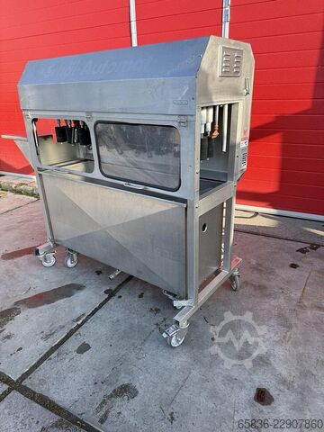2008 Hepro HSM-180/SAP aspergeschilmachine met 8 stations Hepro HSM-180/SAP