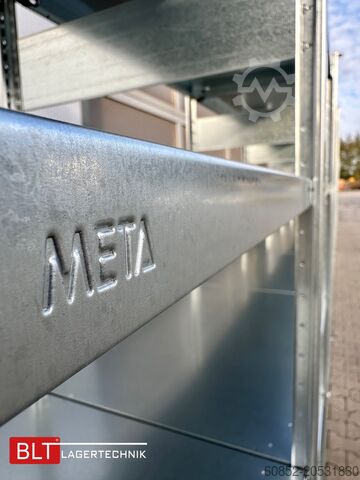 Plug-in rekken ca. 30,06 lfm. Fachbodenregale META H: 200 cm , T: 40 cm , 150 kg pro Ebene