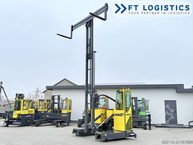 Carrello elevatore a 4 direzioni Combilift C3000STE TRIPLEX WIDE POSITIONER CABIN