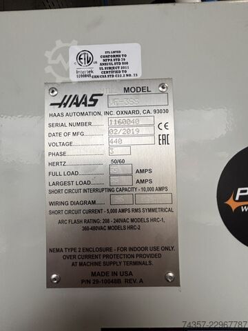 Haas VF 3SS HAAS VF-3SS