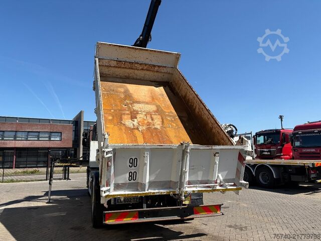 Darus billenőplatós teherautó Iveco STRALIS 190 E 31 + HIAB 111 B-2 HIDUO + 3 SIDE ...