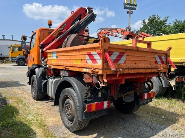Andere MERCEDES-BENZ Unimog U20 2-Achs Allradkipper Kran Palfinger Kr