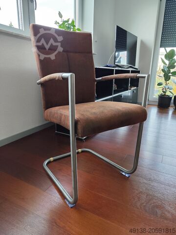 6 x fristående kontorsstolar