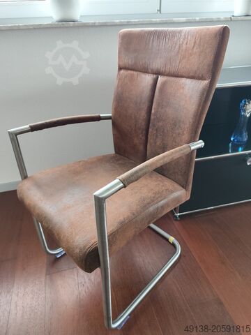 6 x fristående kontorsstolar  