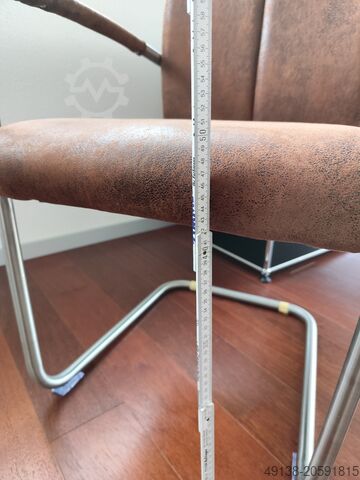 6 x fristående kontorsstolar