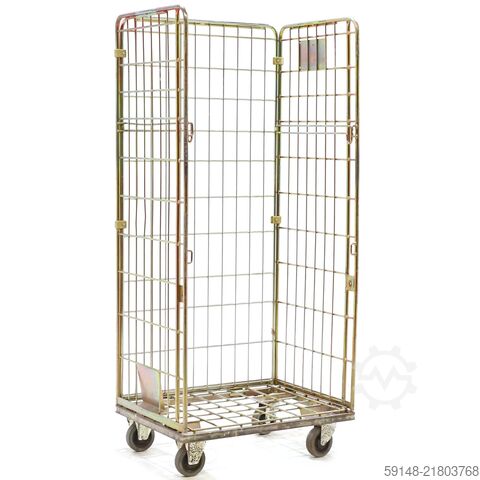 Cărucioare de rufe uzate fără rafturi, L: 800, l: 600, H: 1800 (mm). 705 litri, L: 800, l: 600. Kruizinga 98-8028GB