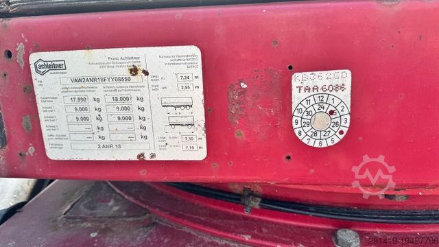 Remorcă pentru buşteni Achleitner 2- Achs Holzanhänger Bj 2016