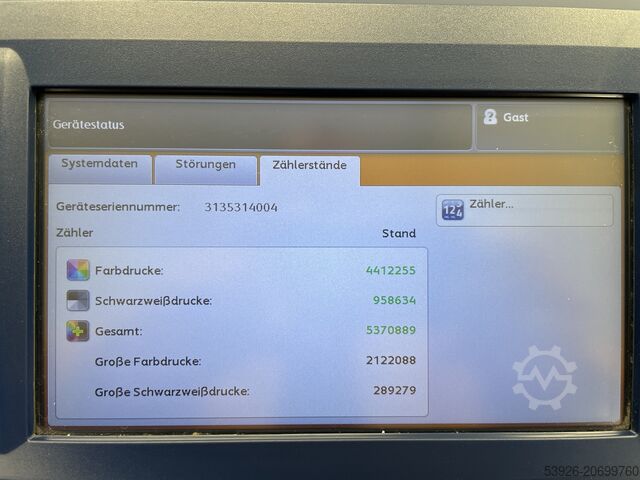 Digitale drukmachine Xerox Versant 2100 Press inkl. Fiery, stacker, booklet finisher, paper deck