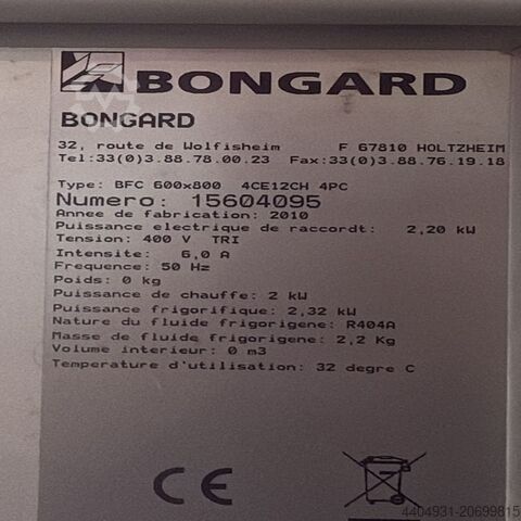 Kynárenská komora BFC 600×800 Bongard BFC 600×800