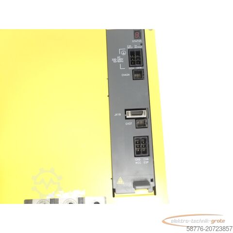 Fanuc-component Fanuc A06B-6150-H075 Verstärker PS 75HV SN V11105148 + 1x Abdeckung fehlt