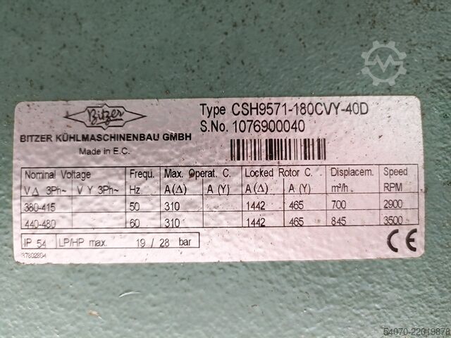 Chiller Used Industrial Chiller Climaveneta - 873 kW | With warranty