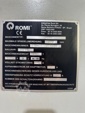 Vertikalt bearbejdningscenter ROMI D 600
