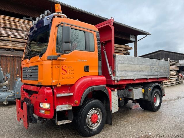 Billenő teherautó MAN TGA 18.480 4x4 BL 3SKipper Winterdienst Bj 04