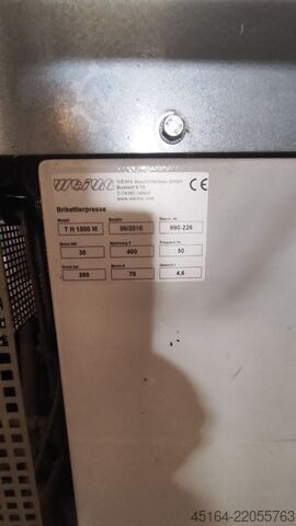 Shredder inclusief briketpers en transportband Weima WL 15 / TH 1500 M