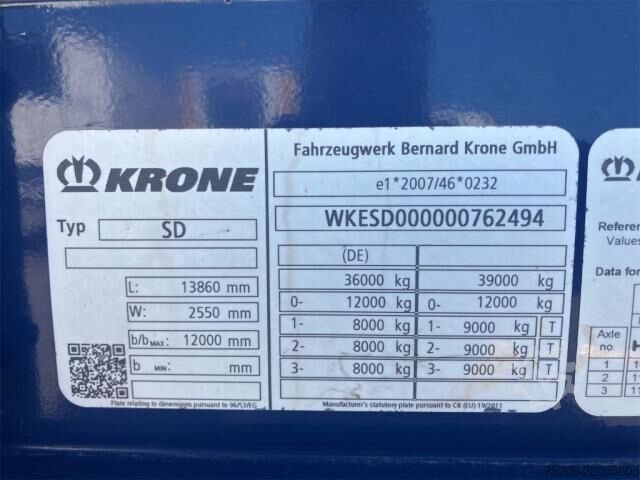 Koffer oplegger Krone Dry Liner Standard