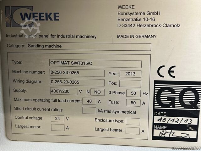 Lixadeira de cinta larga Bütfering SWT 315 Optimat