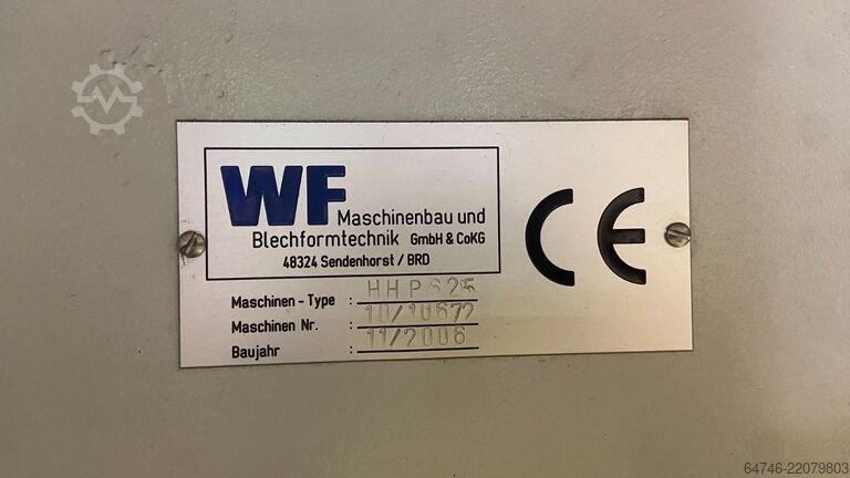 Horisontal hydraulisk presse WF HHP 625 presse Horizontal Hydraulic Press