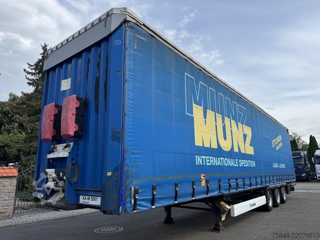 Mega oplegger met laadvloer & zeil Krone SD MegaLiner, 3m, Liftachse, BPW Achsen