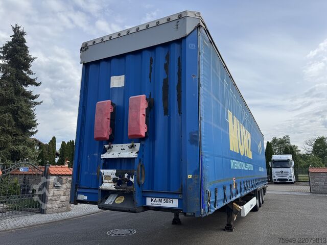 Mega oplegger met laadvloer & zeil Krone SD MegaLiner, 3m, Liftachse, BPW Achsen