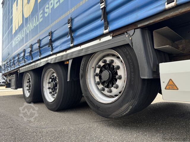 Mega oplegger met laadvloer & zeil Krone SD MegaLiner, 3m, Liftachse, BPW Achsen