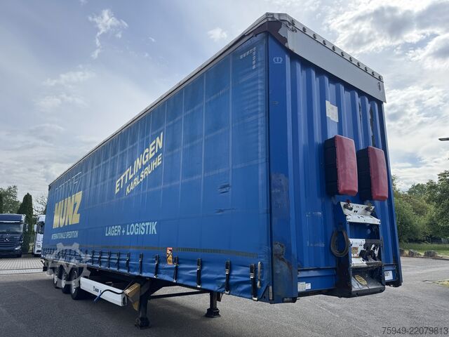 Mega oplegger met laadvloer & zeil Krone SD MegaLiner, 3m, Liftachse, BPW Achsen