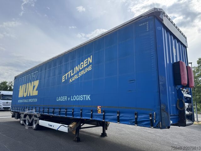 Mega oplegger met laadvloer & zeil Krone SD MegaLiner, 3m, Liftachse, BPW Achsen