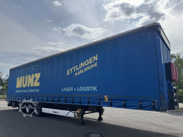 Mega oplegger met laadvloer & zeil Krone SD MegaLiner, 3m, Liftachse, BPW Achsen