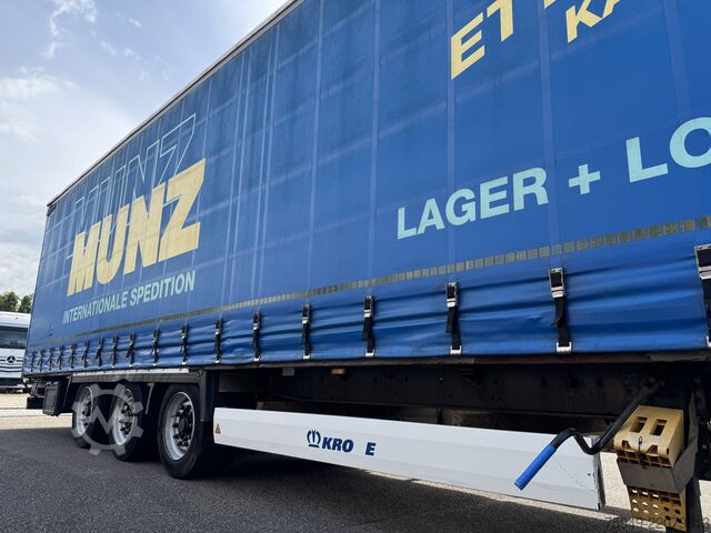 Mega oplegger met laadvloer & zeil Krone SD MegaLiner, 3m, Liftachse, BPW Achsen