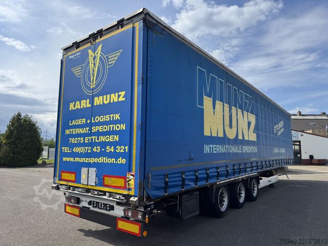 Mega oplegger met laadvloer & zeil Krone SD MegaLiner, 3m, Liftachse, BPW Achsen