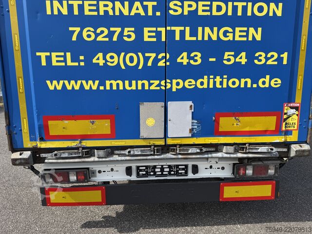 Mega oplegger met laadvloer & zeil Krone SD MegaLiner, 3m, Liftachse, BPW Achsen