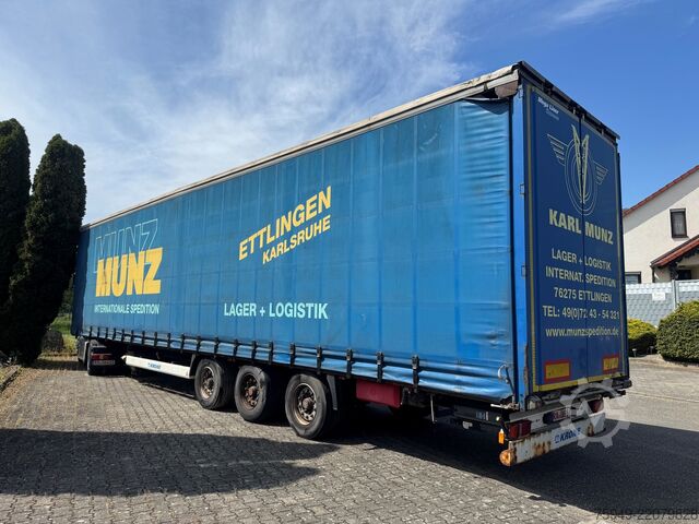 Mega oplegger met laadvloer & zeil Krone SD MegaLiner, 3m, Liftachse, BPW Achsen