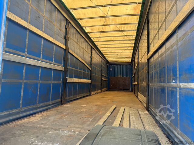 Mega oplegger met laadvloer & zeil Krone SD MegaLiner, 3m, Liftachse, BPW Achsen
