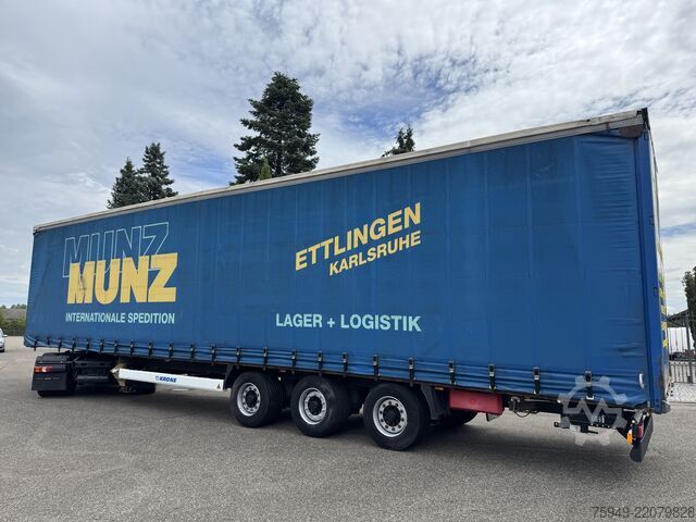Mega oplegger met laadvloer & zeil Krone SD MegaLiner, 3m, Liftachse, BPW Achsen