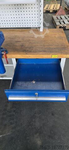 Werkbank met bankschroef Werkbank