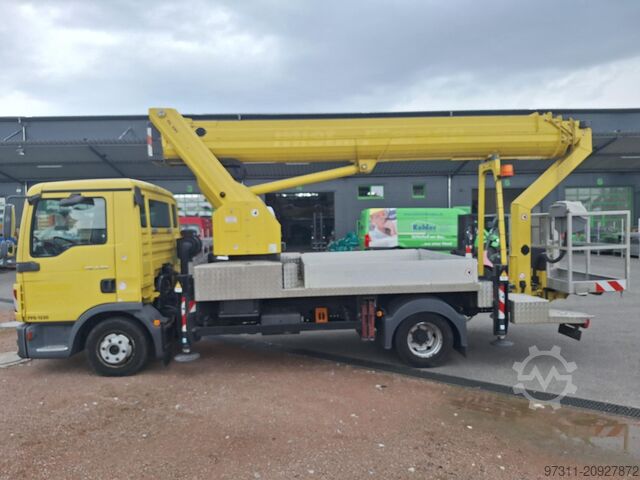 τηλεσκοπική ανυψωτική πλατφόρμα φορτηγού RUTHMANN T 285 / MAN TGL 7.150 4X2 BB