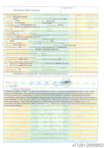 Kiperska poluprikolica PANAV NS19 AH KIPPER 43 m3 - Fe / Al