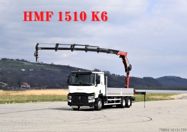 Żuraw samochodowy RENAULT C 460 * HMF 1510 K6 + FUNK * 6x4