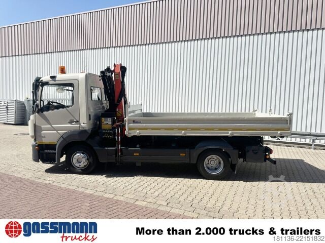 Damperli kamyon Mercedes-Benz Atego 823 K 4x2, Palfinger Kran PK 7001 K,