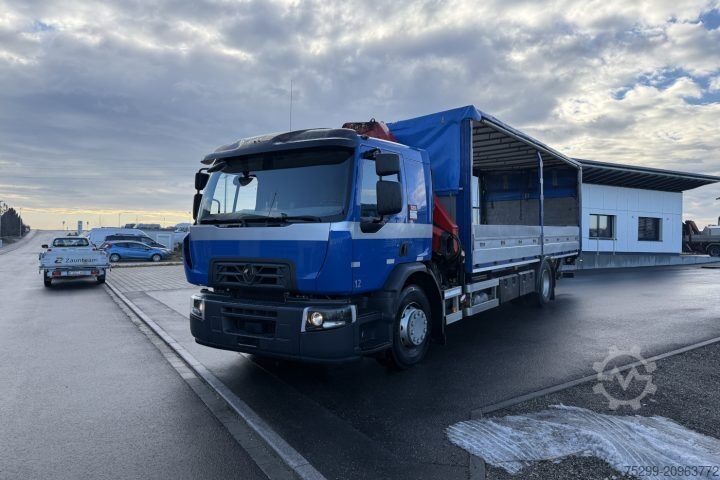 Jeřáb na nákladním automobilu Renault D Wide 18.380 4x2 F130A.22 / Swiss-Vehicle