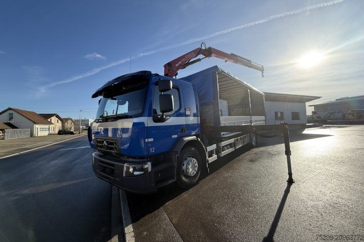 Jeřáb na nákladním automobilu Renault D Wide 18.380 4x2 F130A.22 / Swiss-Vehicle