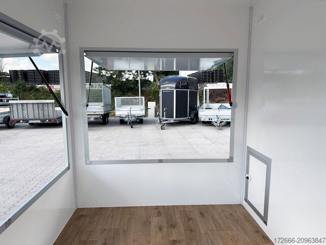 Remorque de vente Blyss H15252HN | WEISS 250X203X230CM 1500KG VERKAUFSANHÄNGER | 2X VERKAUFSKLAPPE