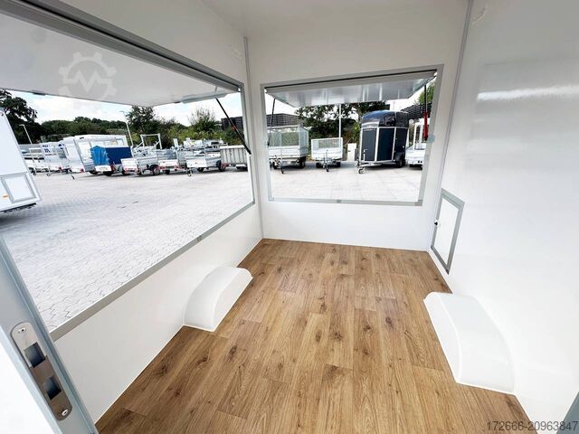 Remorque de vente Blyss H15252HN | WEISS 250X203X230CM 1500KG VERKAUFSANHÄNGER | 2X VERKAUFSKLAPPE