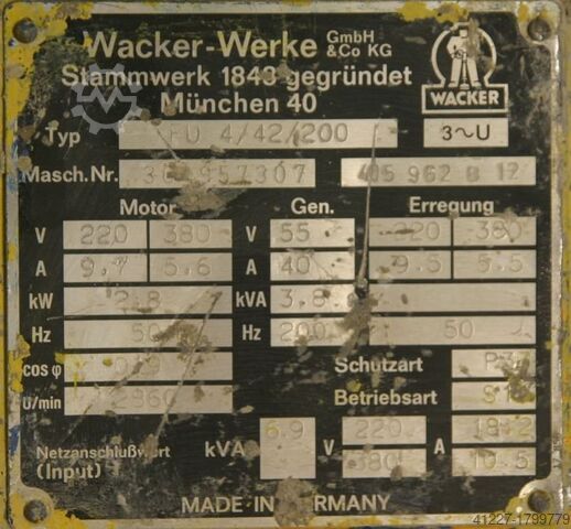 Flessenschudder met 1 fles Wacker FU 4/42/200