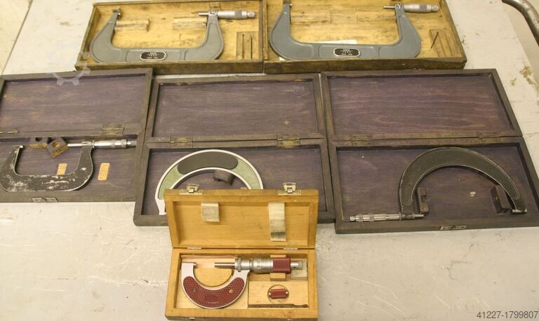 Micrometri a tela aperta, 6 pezzi Helios 25 - 200 mm